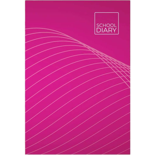 Picture of SCHOLASTIC DIARY HARD SPINE WAVE PINK